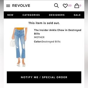 MOTHER Superior Denim, The Insider Ankle Chew in Destroyed Bills.
